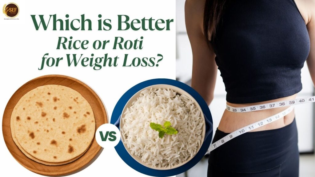 Rice vs Roti for weight loss with calorie and nutrition comparison.