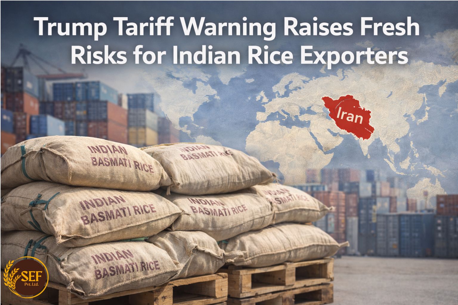 Indian rice exporters face uncertainty after US tariff warning impacts Iran trade.