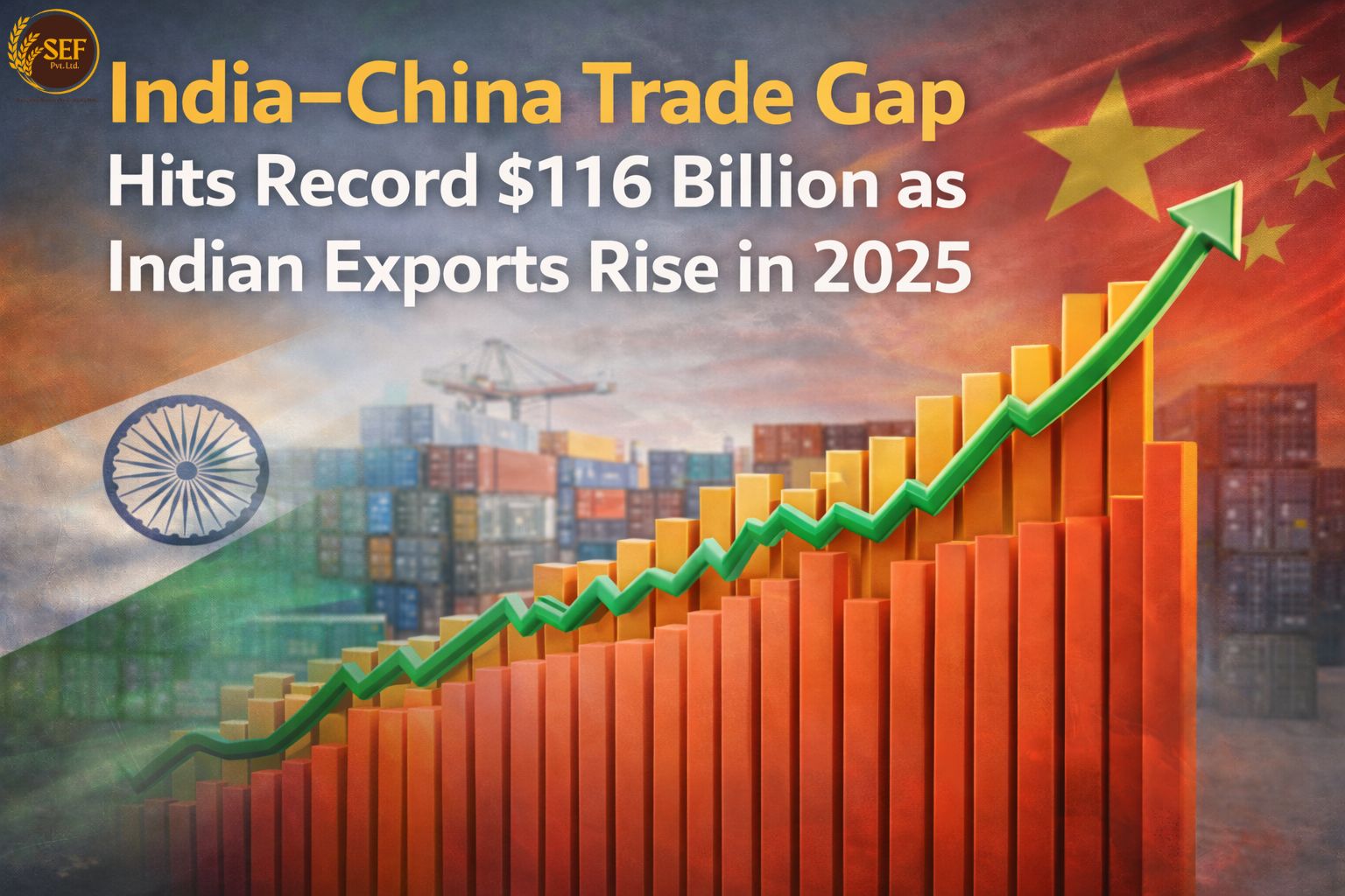 India China trade deficit widens to record $116 billion in 2025 despite export growth.